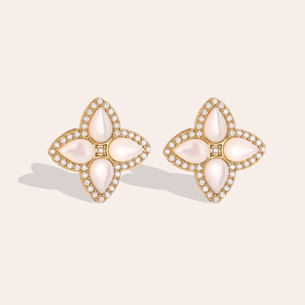 Meadow Mist Floral Studs