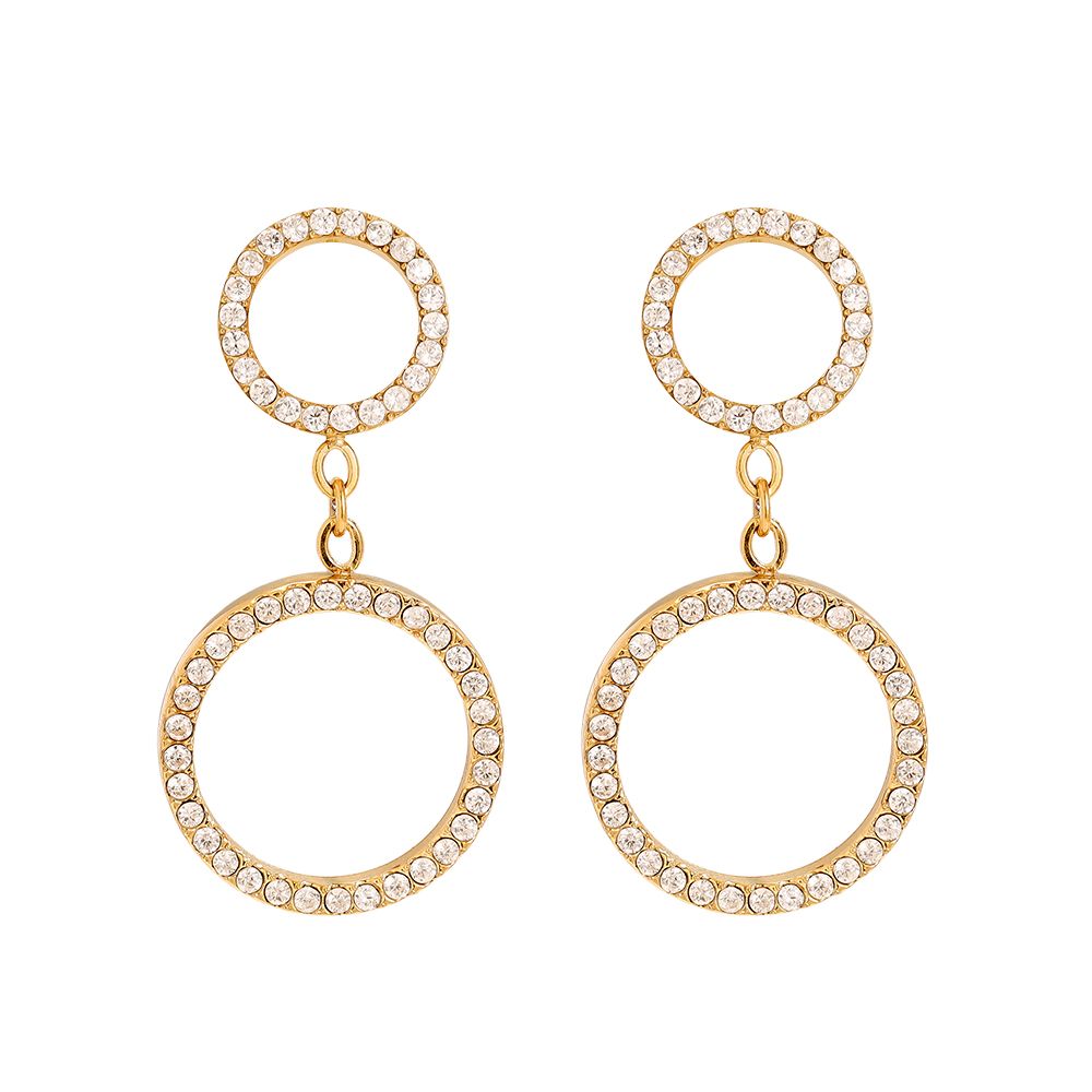 Dewdrop Circle Earrings