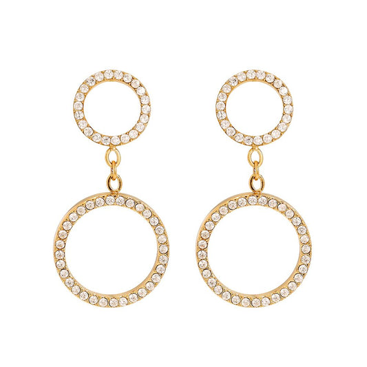 Dewdrop Circle Earrings
