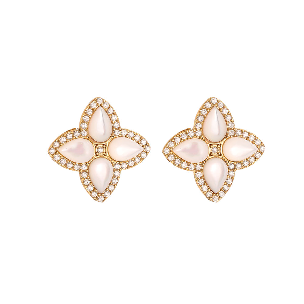 Meadow Mist Floral Studs