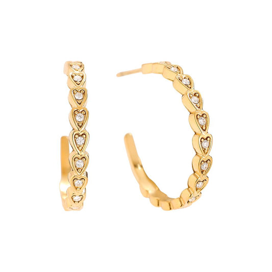 Wild Blossom Heart Hoops