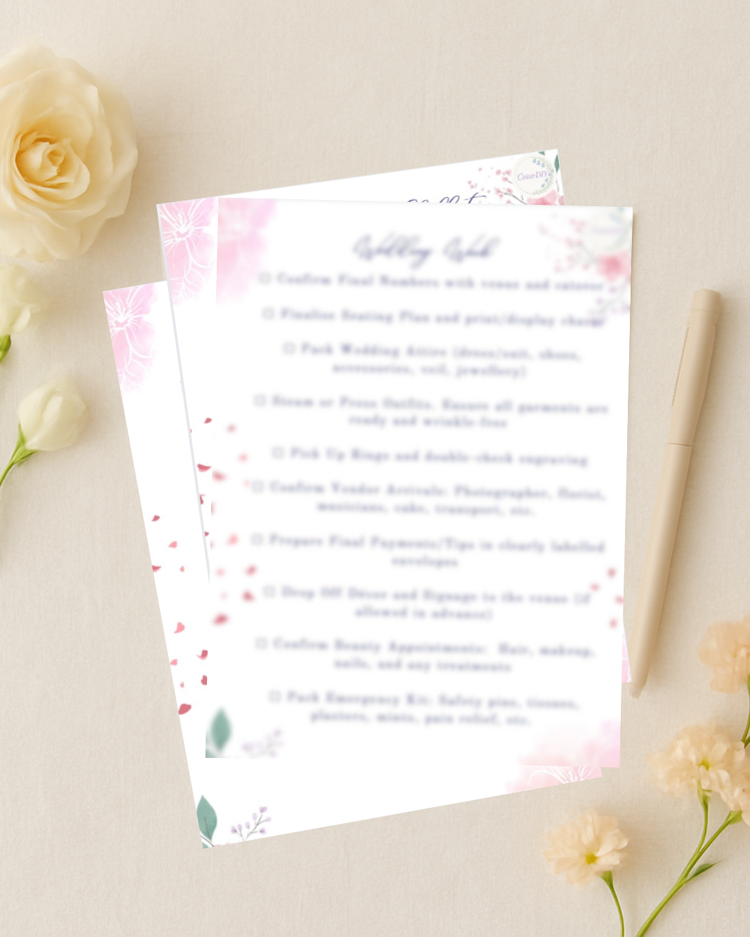 The Bridal Series by The Bridal Ledger: Final Checklists